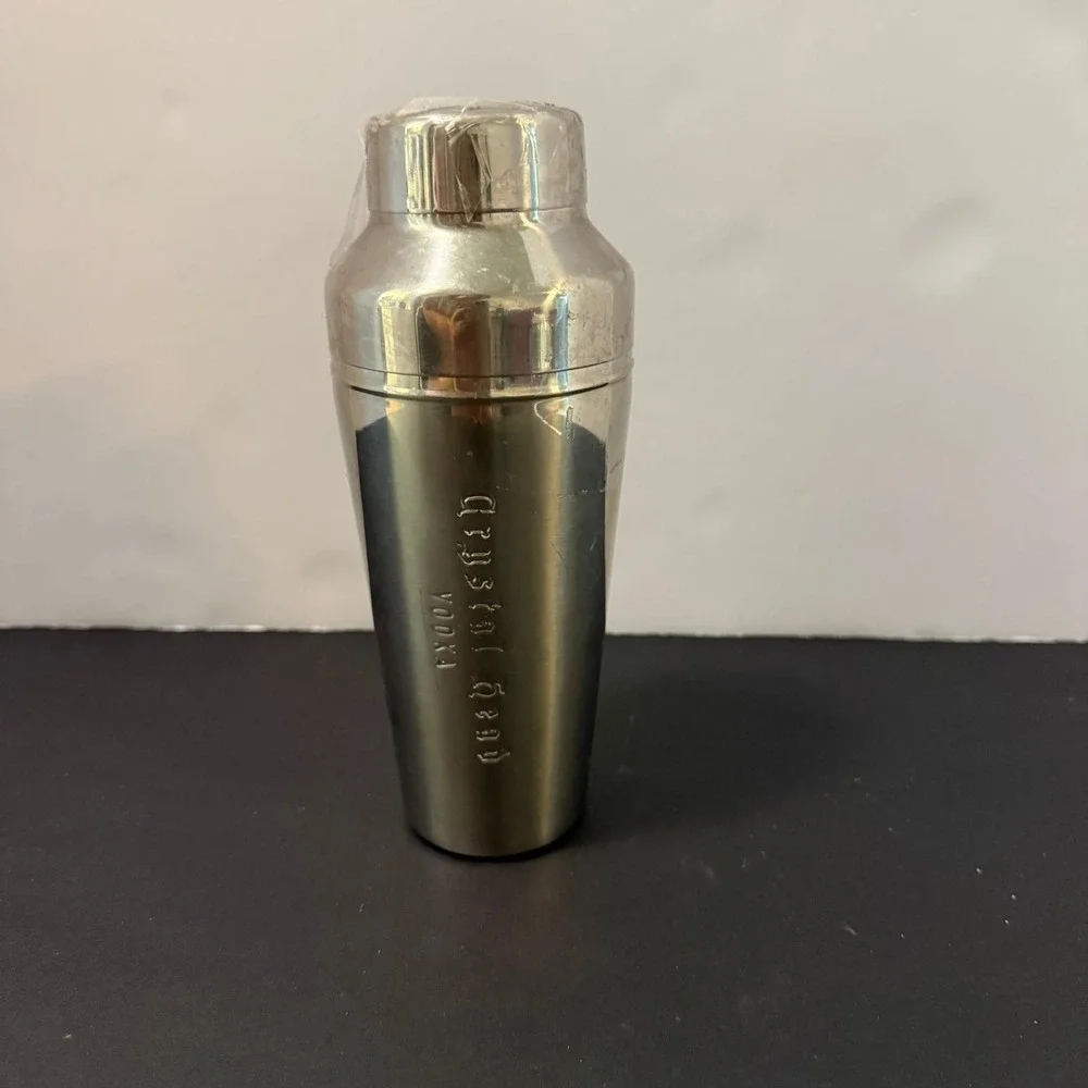 Crystal Head Vodka Skull Stainless Steel Cocktail Shaker RARE Unused